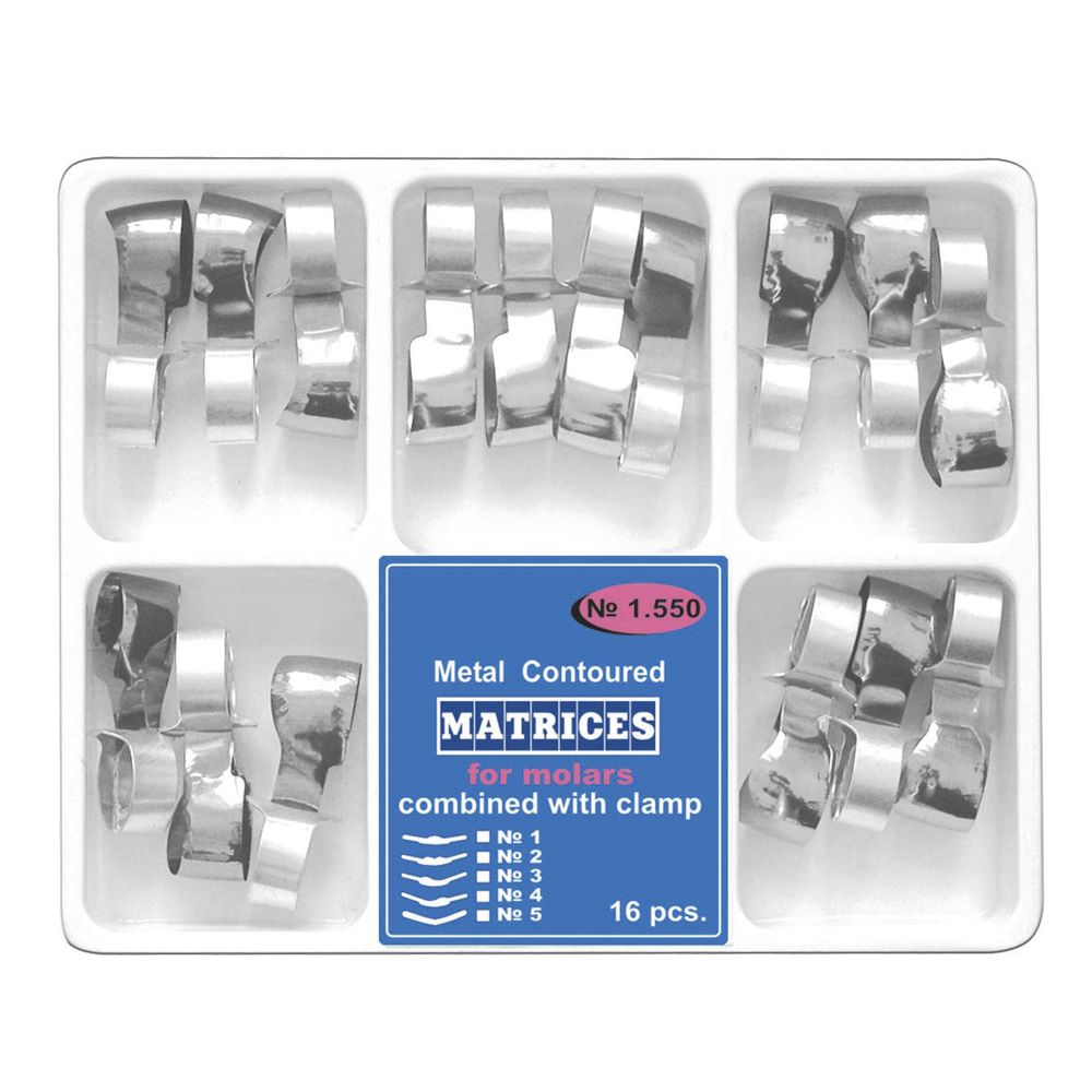 Matrici conturate metalice cu maner de fixare, 5 tipuri, 16buc