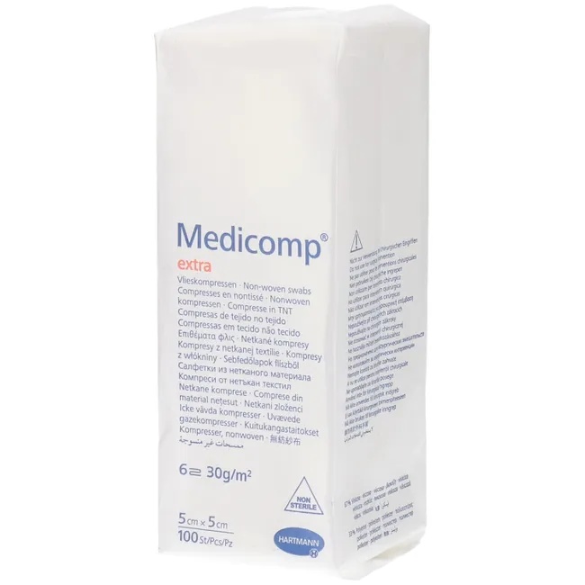 Medicomp Extra nesteril 5x5cm, 100 bucati, Hartmann
