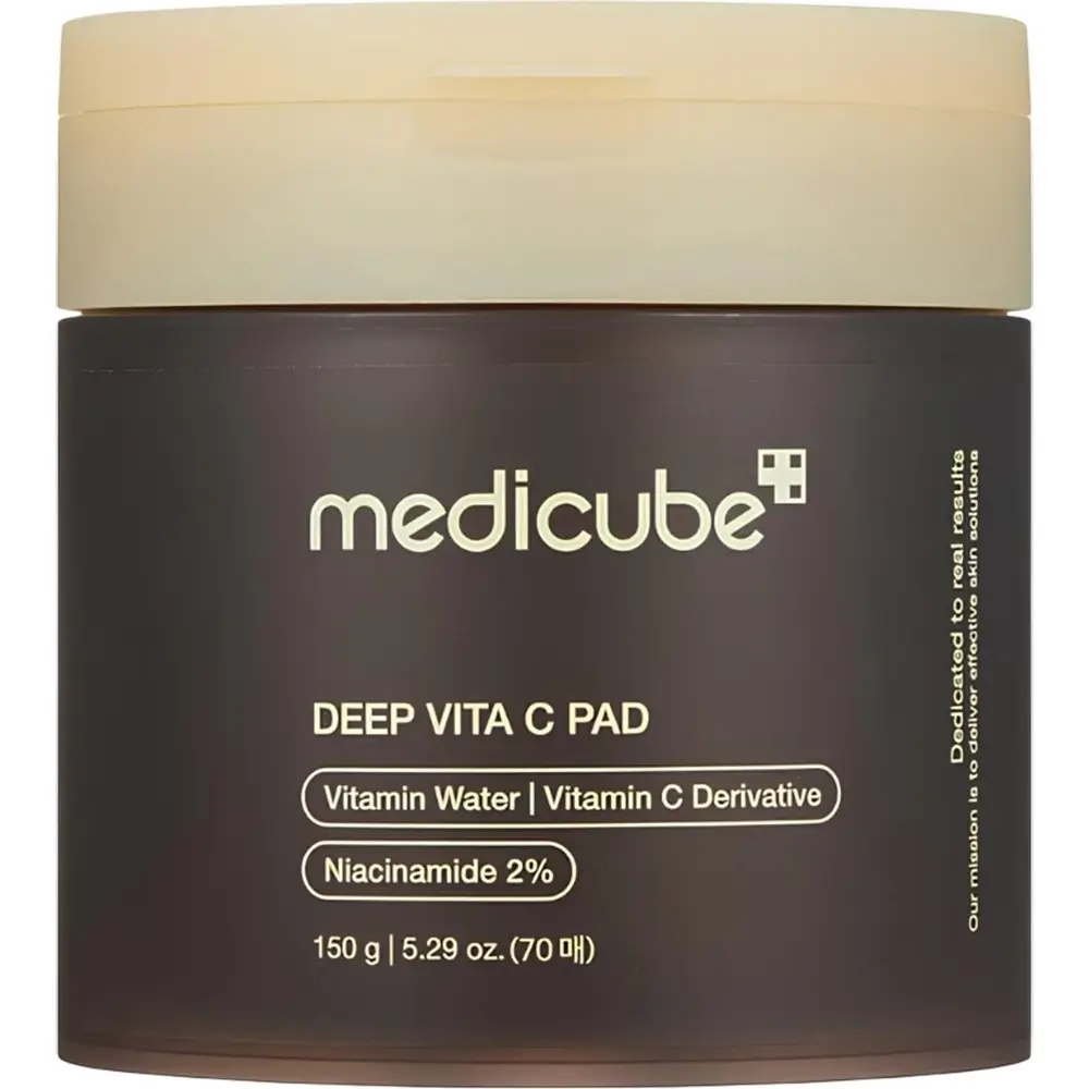 Medicube Deep Vita C Pad, dischete tonice cu vitamina C pentru ten luminos, 70 bucăți