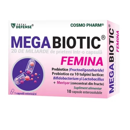 Megabiotic Femina, 10 capsule, Cosmopharm