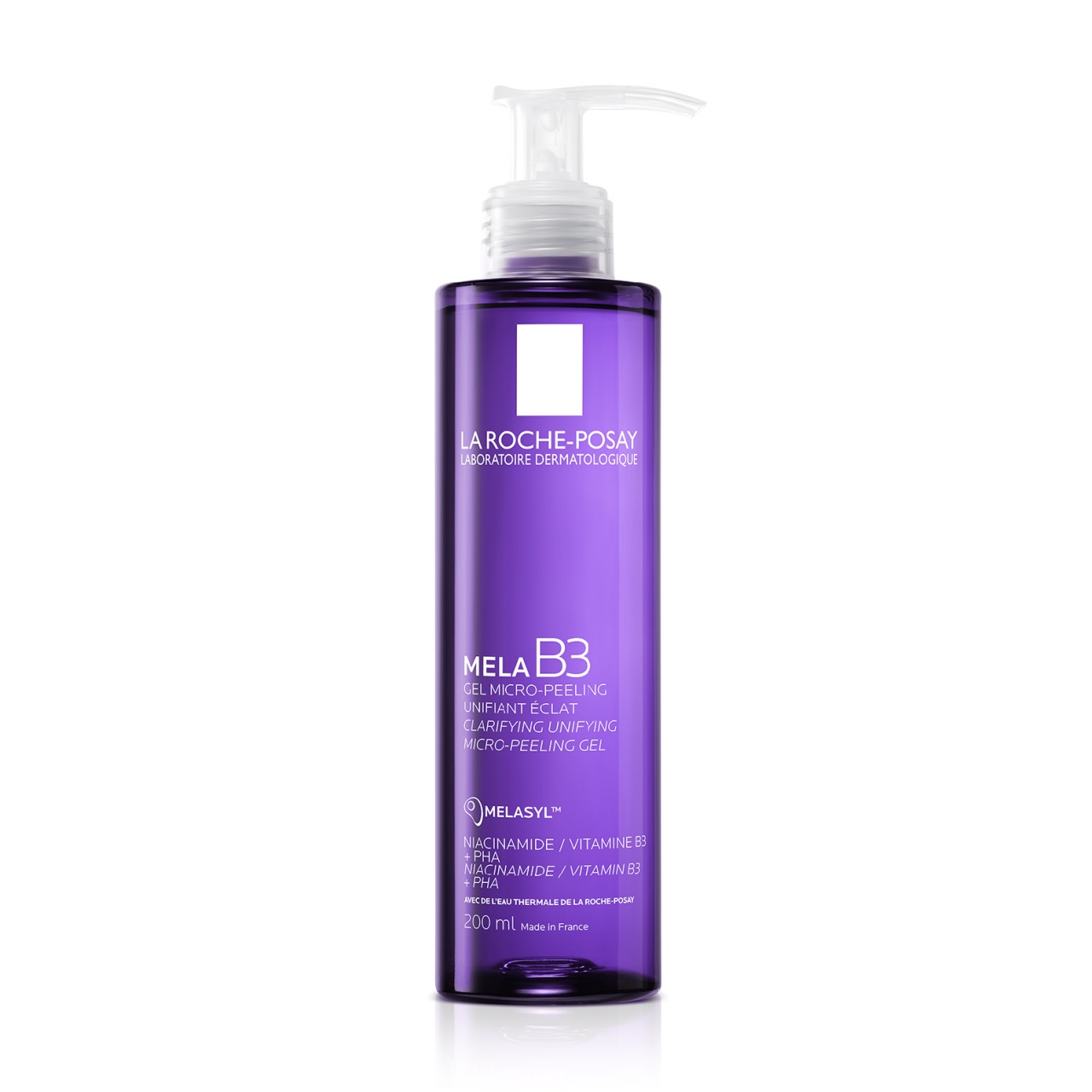 Mela B3 Gel Micro-exfoliant Anti-pete Pigmentare cu Melasyl, 200 ml, La Roche-Posay