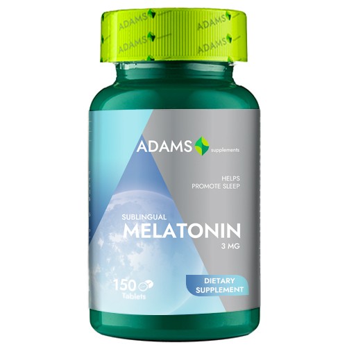 Melatonina 3mg, 150tab, Adams Supplements