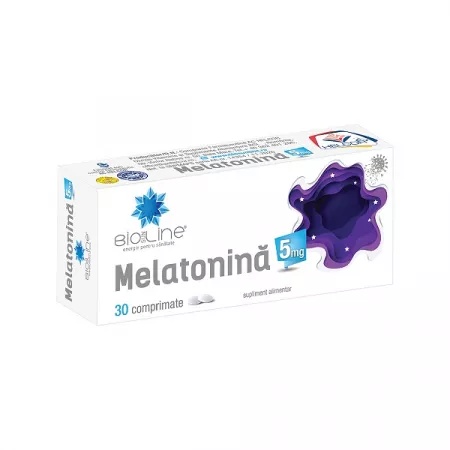 Melatonina BioSunLine 5mg, 30 comprimate, Helcor