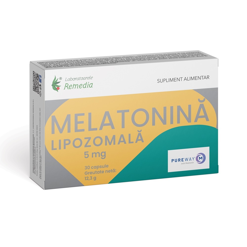 Melatonina Lipozomala, 5mg, 30 capsule, Remedia