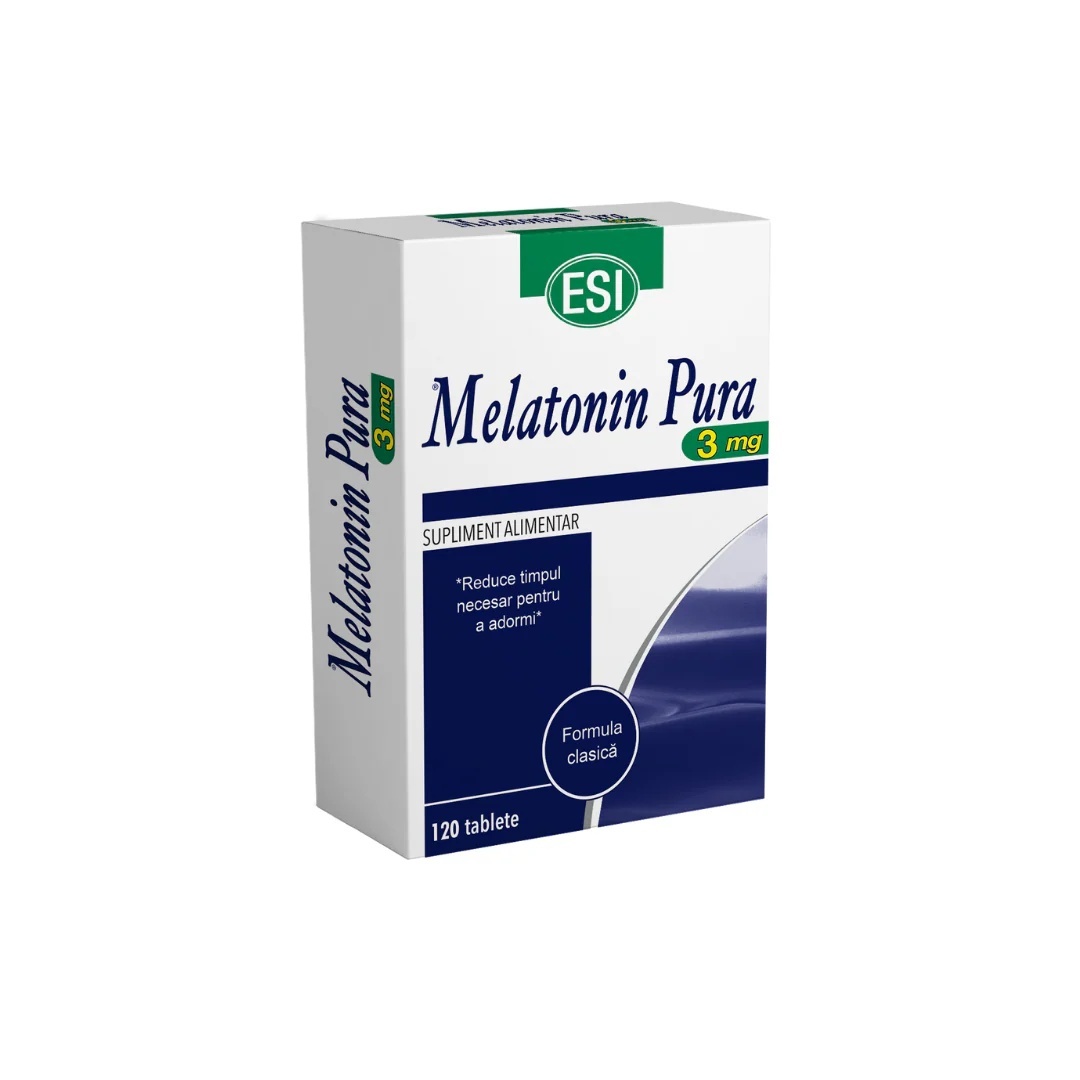 Melatonina pura, 3 mg, 120 comprimate, EsiSpa