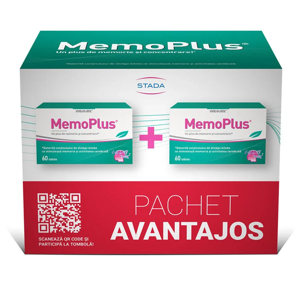 Memo Plus, pachet 1+1, Walmark | 60 +60 comprimate