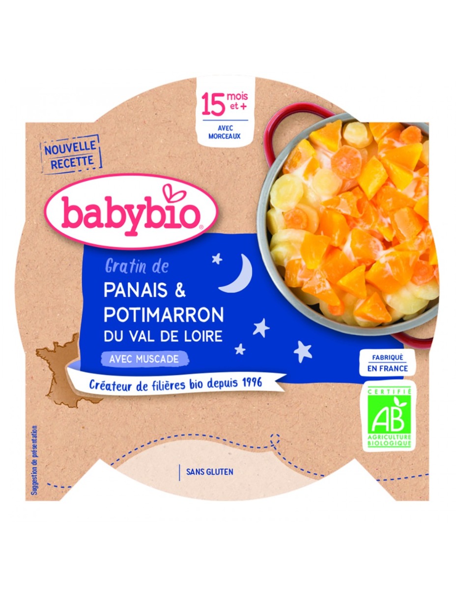 Meniu pastarnac si dovleac drome Bio, 260g, BabyBio