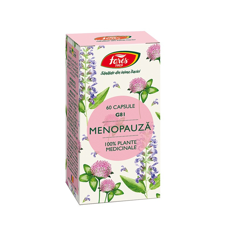 Menopauza G81, 60 capsule, Fares