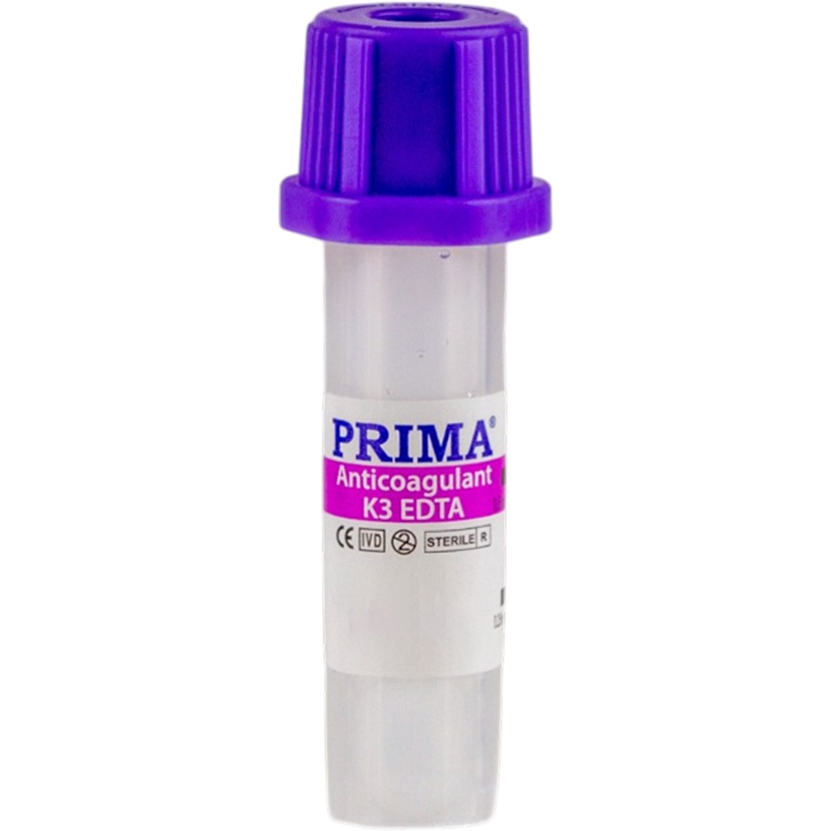 Microtainer Hematologie 0.5 ml, Capac Violet, EDTA K3, Tub pentru Colectare Sange Capilar, PRIMA, 50 bucati