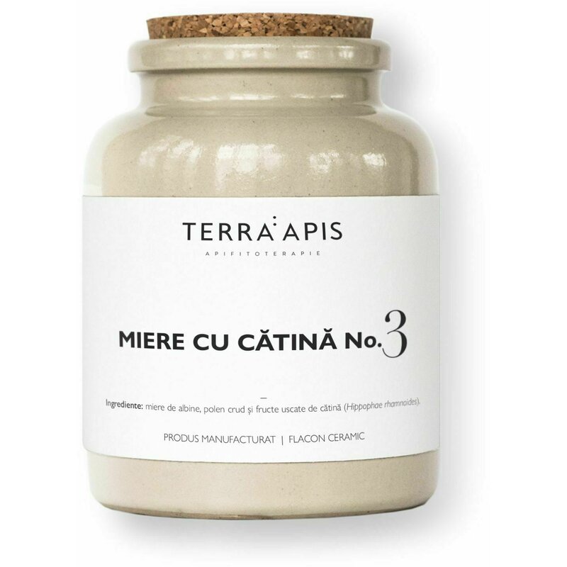 MIERE CU CATINA NO. 3, naturala, 400gr, Terra Apis