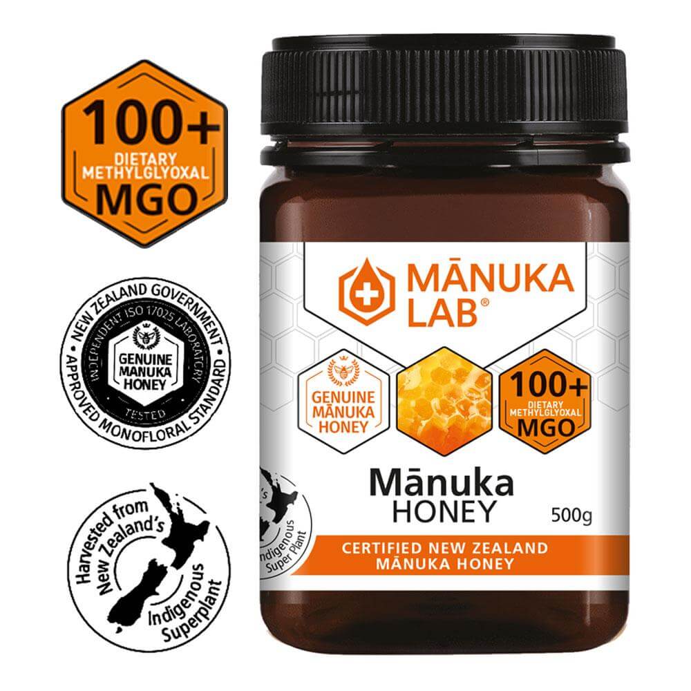 Miere de Manuka MGO 100+ naturala din Noua Zeelanda, 500g, Manuka Lab