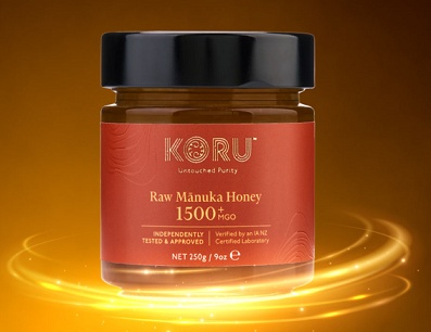 Miere de Manuka MGO 1500+ ( UMF 28+ ) 250g Koru ( borcan de sticla ) - poza 3