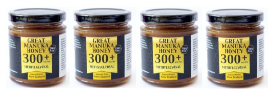 Miere de Manuka MGO 300+, 250g, 4 borcane