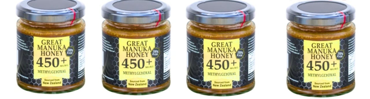 Miere de Manuka MGO 450+, 250g, 4 borcane