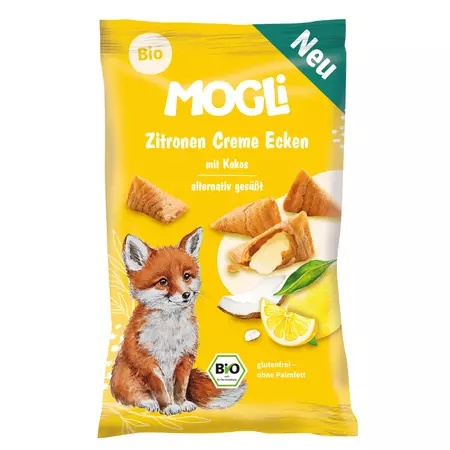 Mini pernute crocante umplute cu crema de cocos si lamaie, 30g Mogli