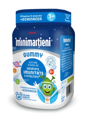 Minimartieni jeleuri cu Echinacea Gummy, 60 jeleuri, Walmark
