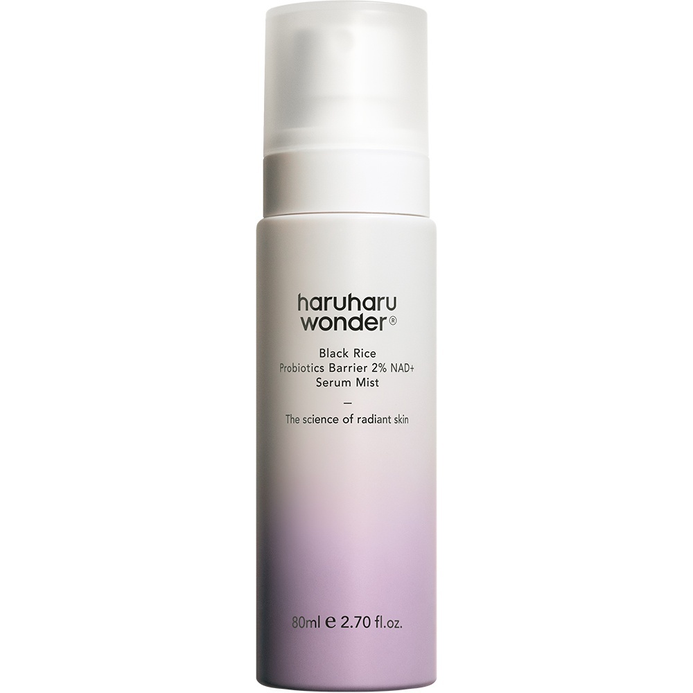 Mist-serum facial hidratant cu probiotice și NAD+ Haruharu Wonder Black Rice, 80 ml