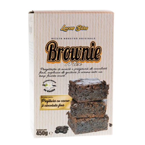 Mix pentru brownie Brownie Mix, 450g, Lucas Bites