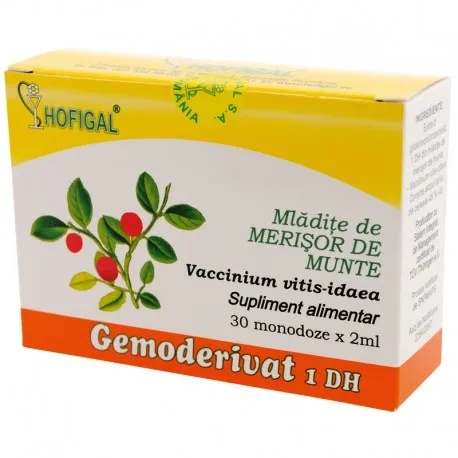 Mladite merisor de munte Gemoderivat, 30 monodoze, Hofigal