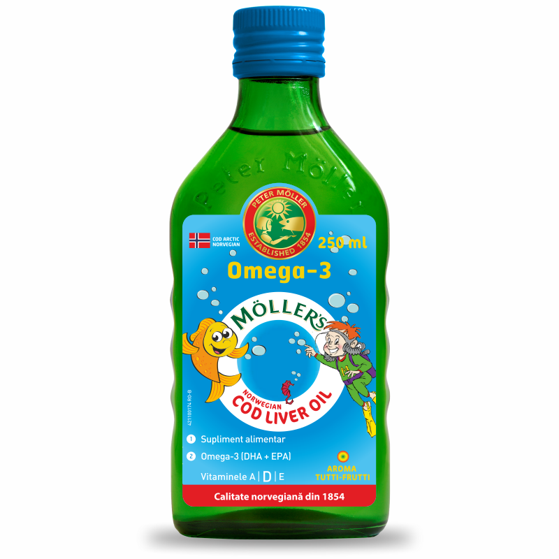 MOLLER'S COD LIVER OIL OMEGA 3 TUTTI FRUTTI