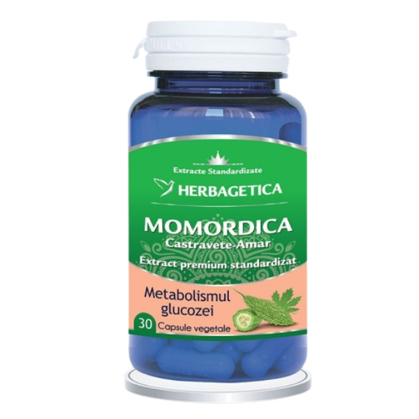 Momordica Extract Castravete-Amar, Herbagetica | 30 capsule