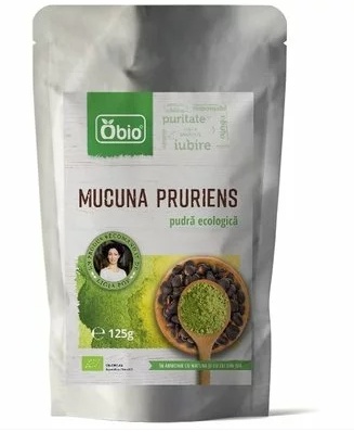 Mucuna pruriens pulbere bio, 125 g, Obio