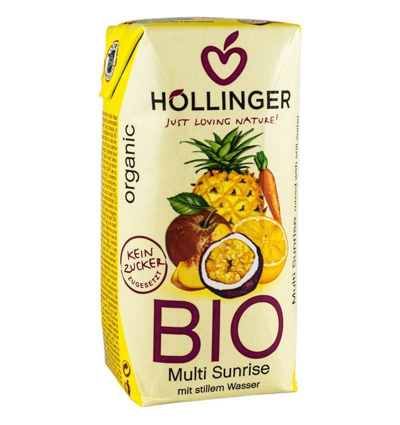 Multi sunrise suc din amestec de fructe - eco-bio 0,2l - Hollinger