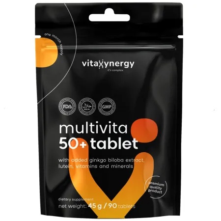Multivitamine pentru adulti 50+, 90 tablete, VitaXynergy