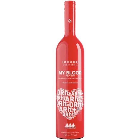 My Blood vitamine si minerale pentru sanatatea sangelui, 750ml, DuoLife