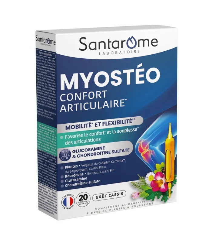 Myosteo Confort Articulaire, 10 ml, 20 fiole, Santarome