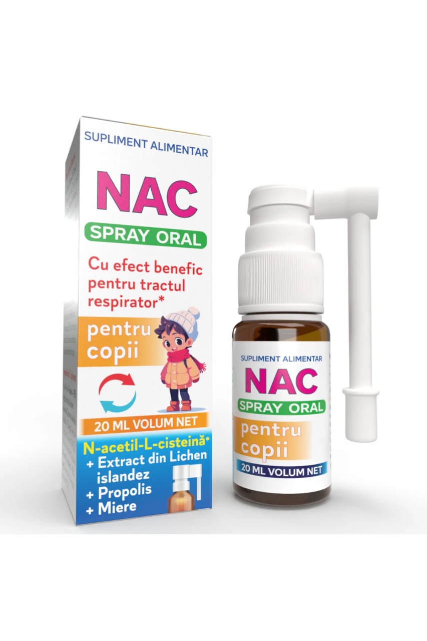 Nac spray oral copii, 20ml, Justin Pharma