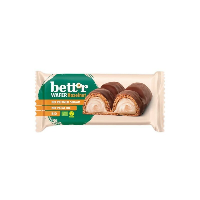 Napolitana cu crema de alune de padure bio 33g Bettr
