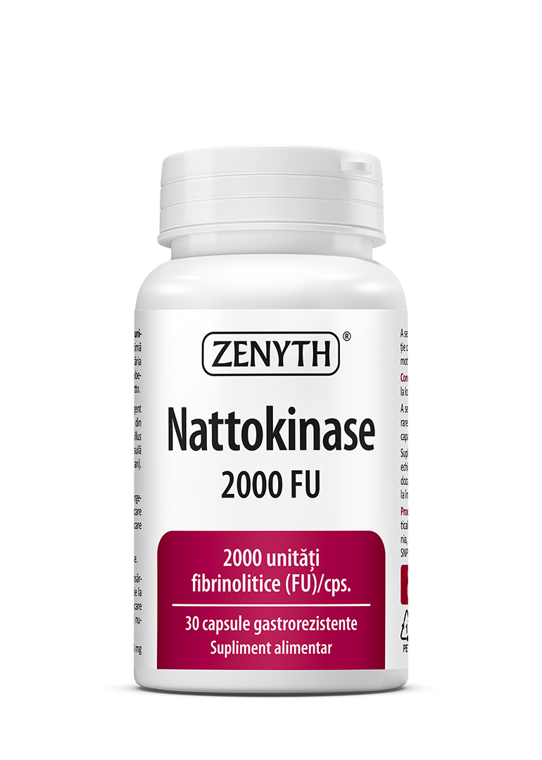 Nattokinase 2000 FU, 30 capsule gastrorezistente, Zenyth