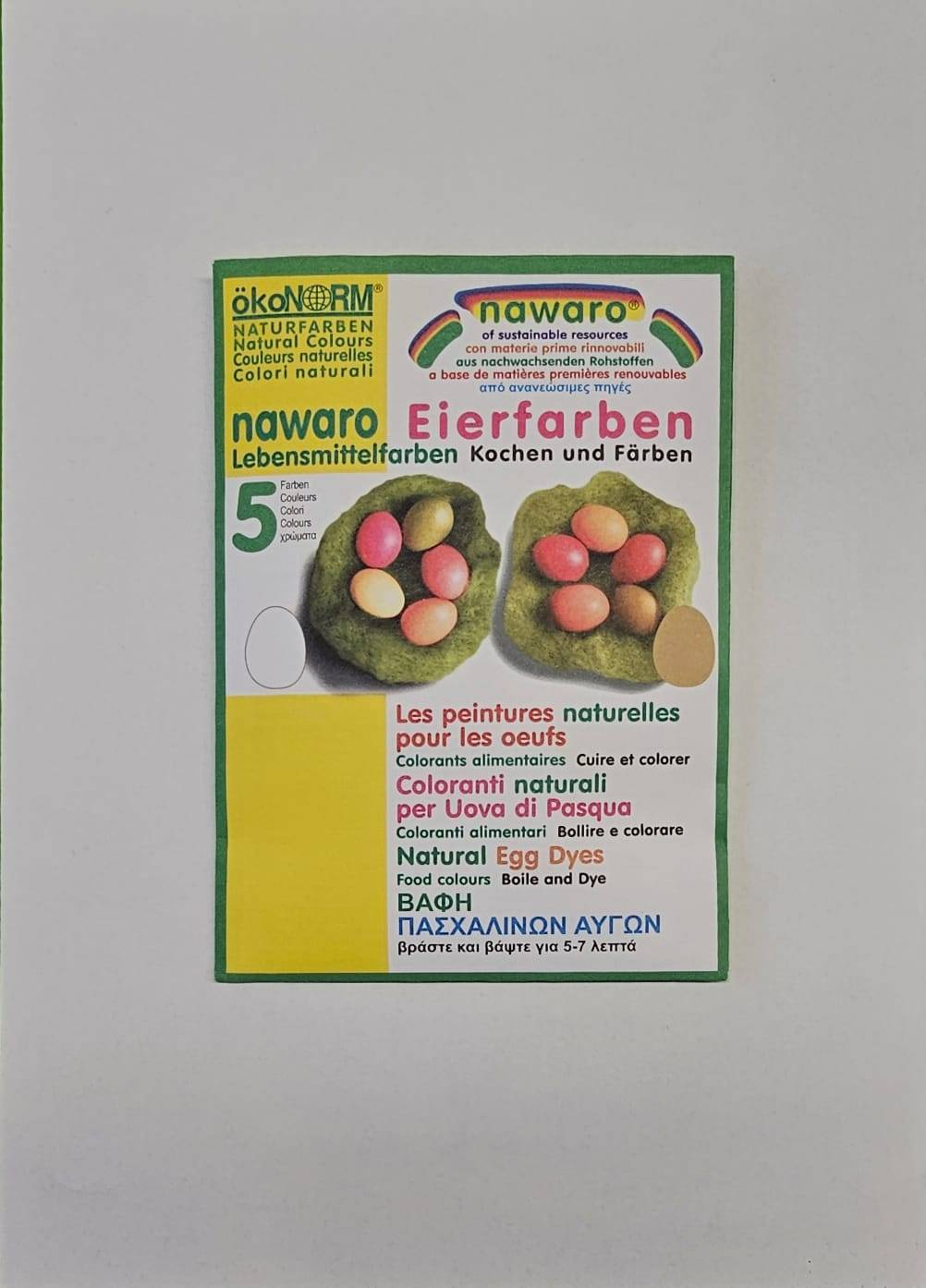 NAWARO VOPSEA DE OUA NATURALA ECOLOGICA - 5 culori