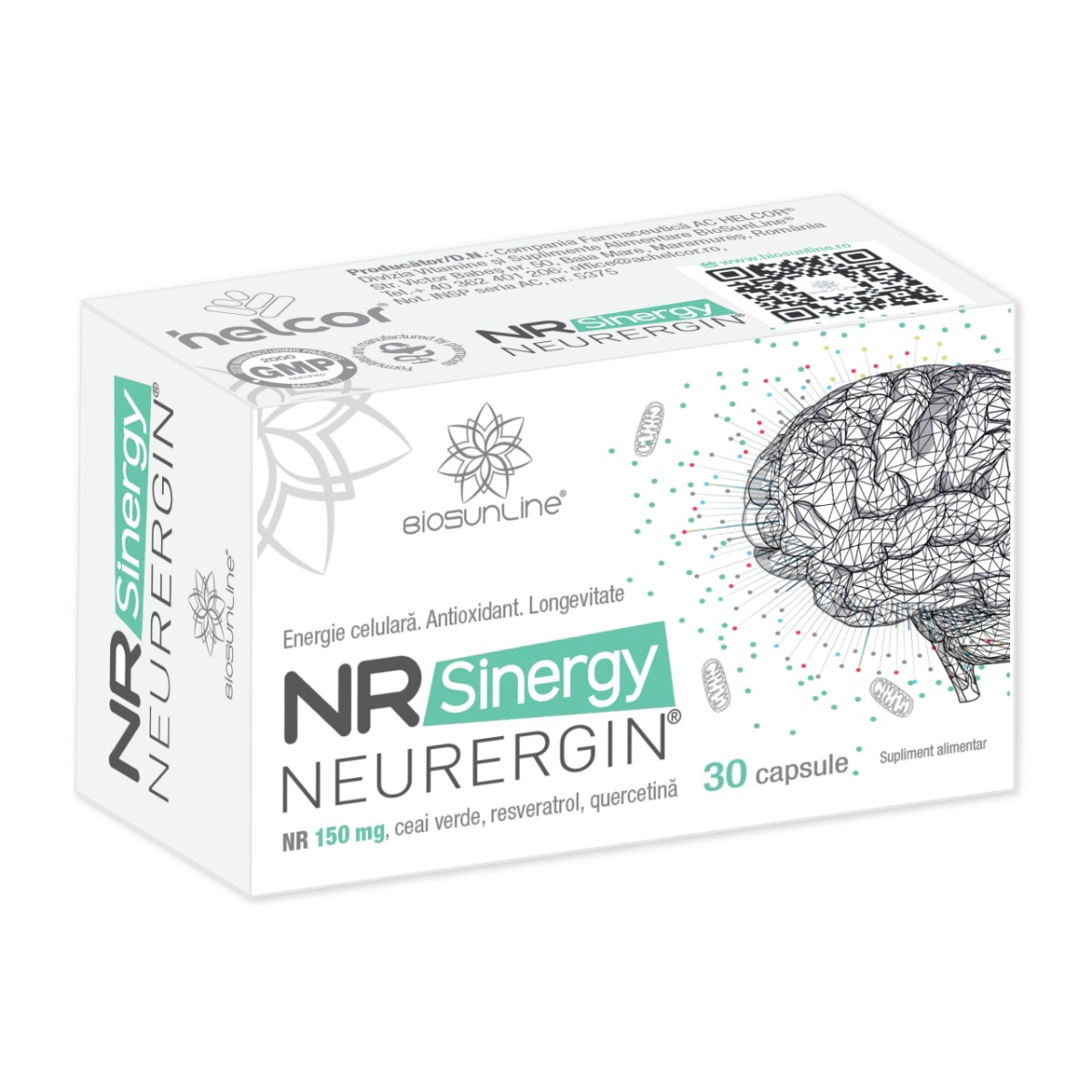 Neurergin 150mg NR Sinergy, 30 capsule, BioSunLine