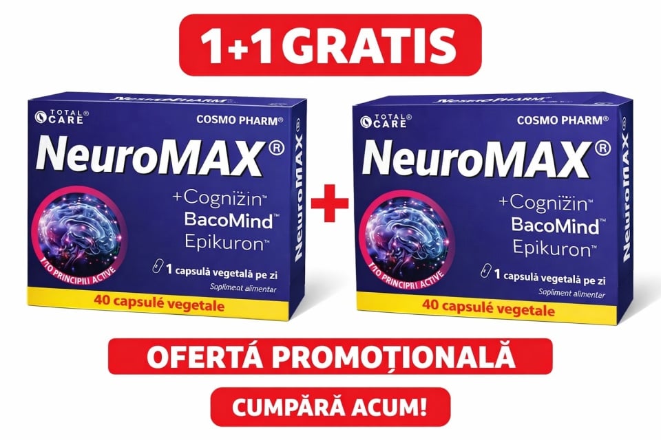 Neuromax, 40 capsule, pachet 1+1, Cosmo pharm