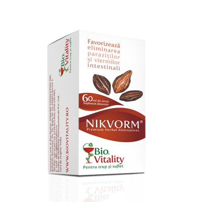 Nikvorm sirop antiparazitar 60ml - Bio Vitality - poza 3