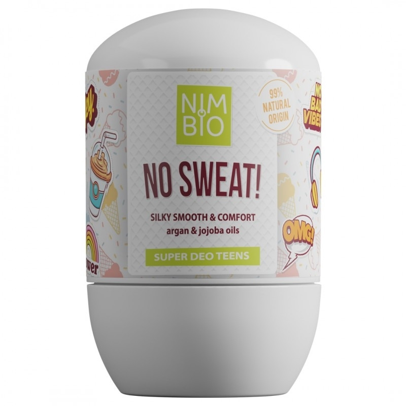 No Sweat deodorant natural pentru adolescente, 50ml, Nimbio