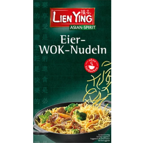 Noodles cu Ou Taietei din Faina de Grau 250gr Lien Ying