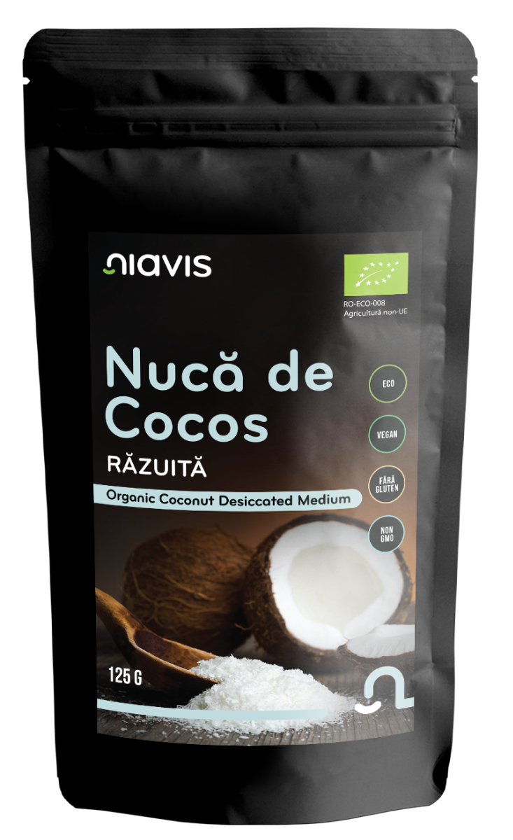 Nuca de cocos razuita ecologica, 125g, Niavis