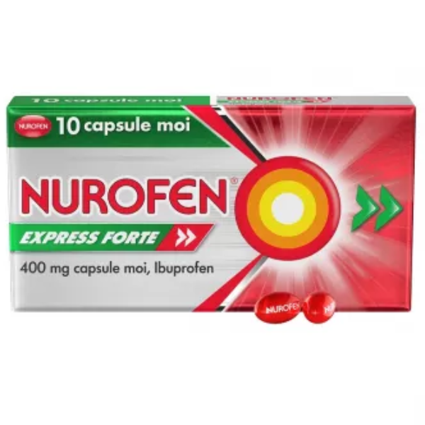 Nurofen Express Forte 400 mg, Reckitt Benckiser | 10 capsule moi