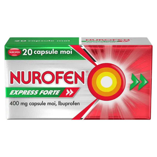 Nurofen Express Forte 400 mg, Reckitt Benckiser | 20 capsule moi