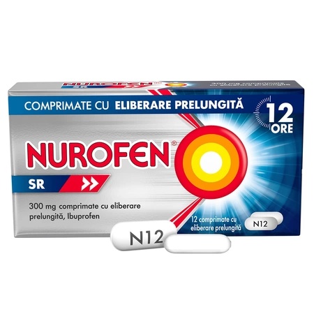Nurofen SR 300mg, 12 comprimate cu eliberare prelungita, Reckitt