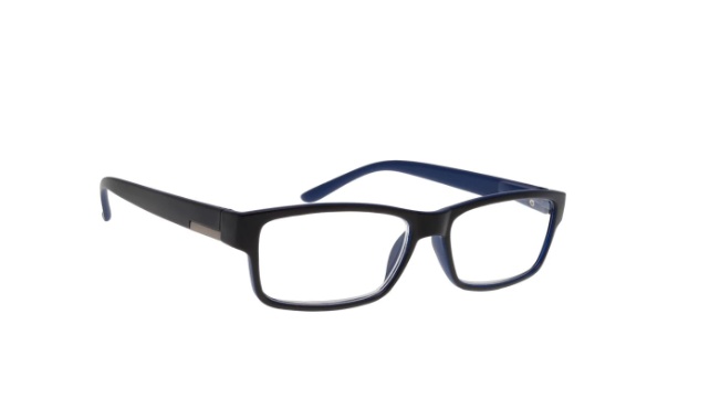 Ochelari de citit RE042B, +3.25, Negru-Albastru, Brilo