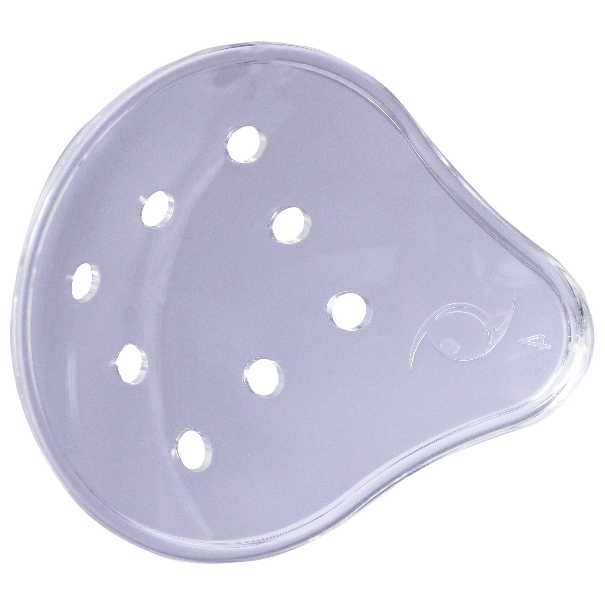 Ocluzator rigid steril, 8 orificii, transparent