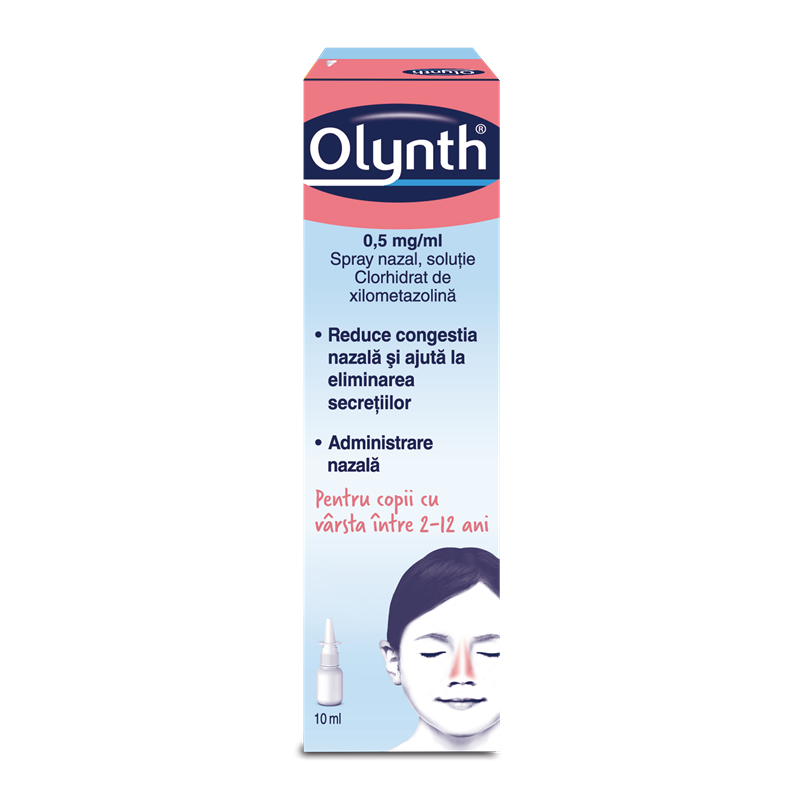 Olynth spray nazal pentru copii, 0,5 mg, Mcneil Healthcare | 10 ml