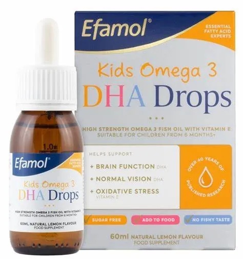 Omega 3 DHA picaturi copii, 60ml, Efamol