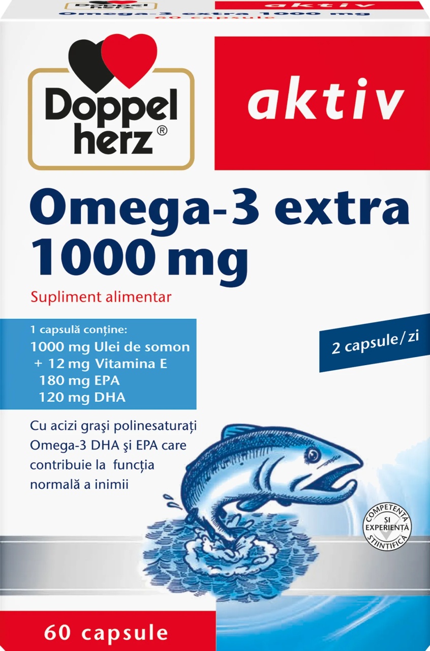 Omega 3 Extra 1000mg, 60 capsule, Doppelherz