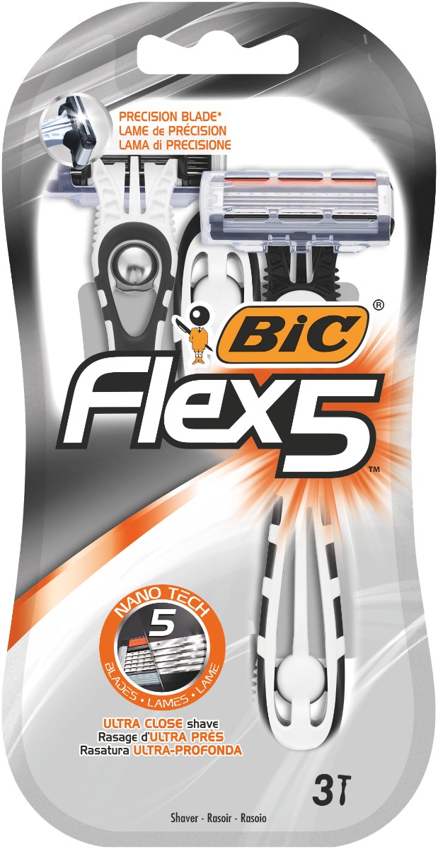 Pachet Aparat de ras Flex 5, 3 bucati, BIC