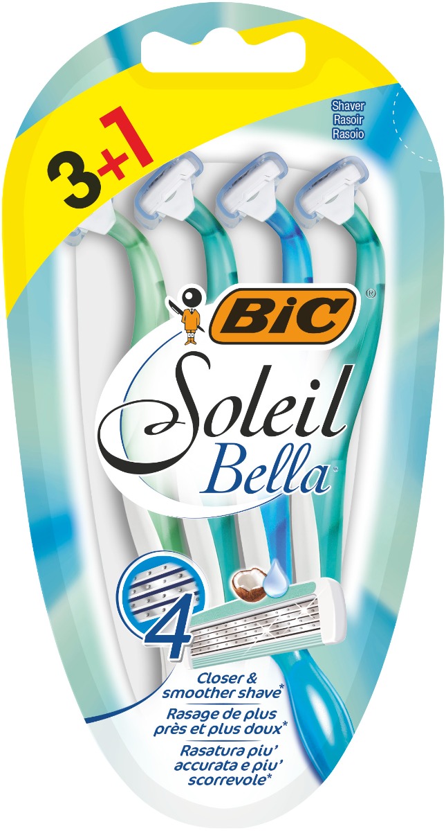 Pachet Aparat de ras Soleil Bella, 4 bucati, BIC